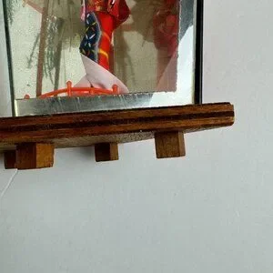 Traditional Geisha Mirror Art | Vintage Rare Old Japanese Geisha Glass Display Mirror Finishing ...